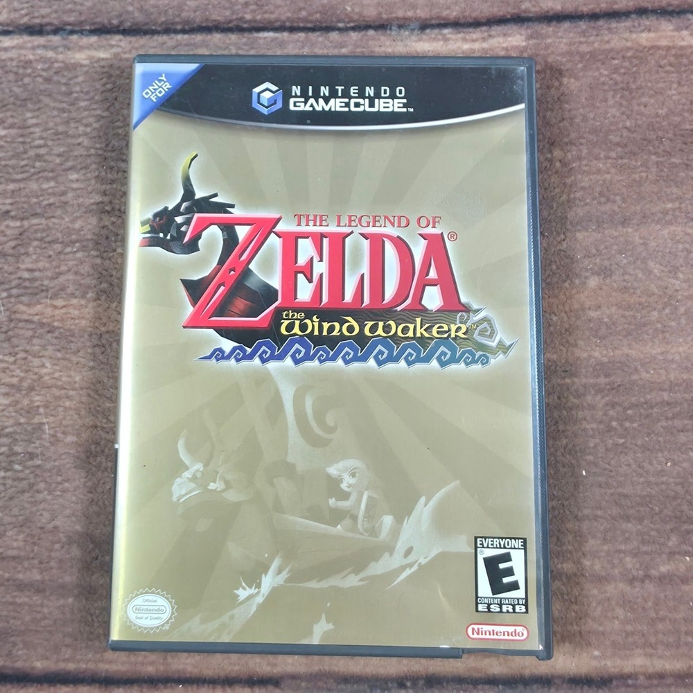 Nintendo Zelda The Wind Waker GameCube N/A Gold Good CIB Action Adventure